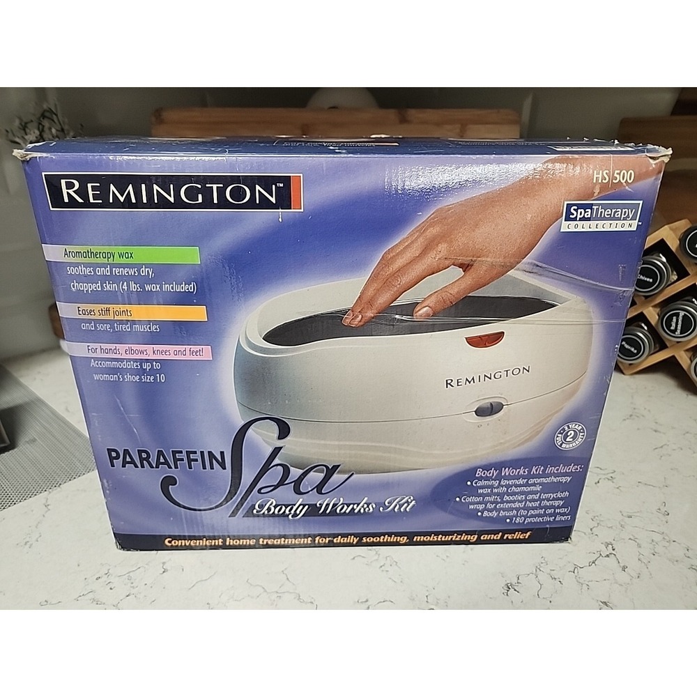 Remington Paraffin Wax Spa KIT Model HS 500 Wax Heat Therapy New Open Box‎
